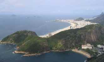 Copacabana Beach from Sugar Loaf Mountain, Rio de Janeiro, Brazil
