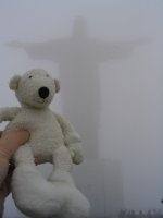 Paddy by Christ the Redeemer Statue, Rio de Janeiro, Brazil