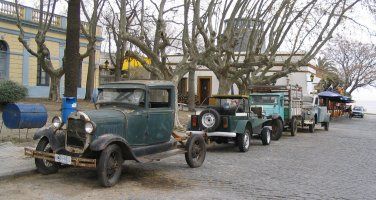 Old Cars on the Street, Colonia de Sacremento,  Uruguay
