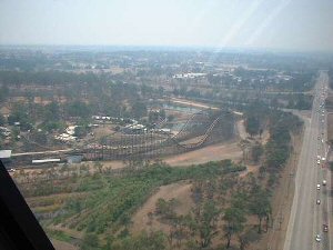 View from helicopter over Wonderland, Sydney