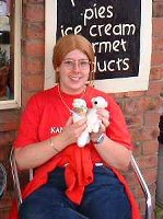 Marie & Paddy eating ice-cream