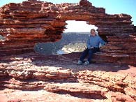 Marie in Natures Window, Western Australia